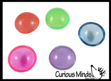 Load image into Gallery viewer, 1 Jumbo 2" Glitter Poppers - Rubber Pop Up Toy - Pop and Dro