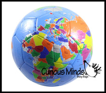 Load image into Gallery viewer, 1 Earth Globe Soccer Ball - 8" Sports Ball - Outdoor Athleti