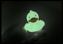 Load image into Gallery viewer, Tiny 1.5" Glow in the Dark Rubber Duck