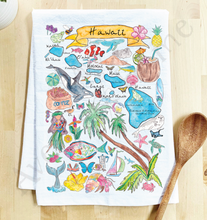 Load image into Gallery viewer, Hawaii State Map Kitchen Towel