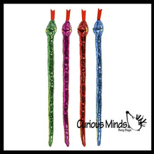Load image into Gallery viewer, Plush Snake 15" with Shiny Foil Metallic Look
