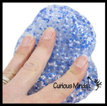 Load image into Gallery viewer, 1 Jumbo Confetti Bead Mold-able Stress Ball -Squishy Gooey