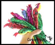 Load image into Gallery viewer, Plush Snake 15" with Shiny Foil Metallic Look