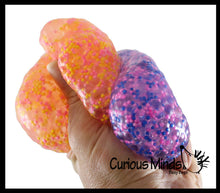 Load image into Gallery viewer, 1 Jumbo Confetti Bead Mold-able Stress Ball -Squishy Gooey