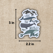 Load image into Gallery viewer, Save the Whales Sticker