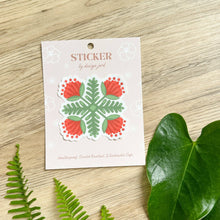 Load image into Gallery viewer, Lehua & Kupukupu Quilt - Clear Sticker