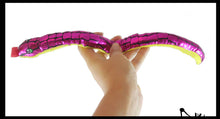 Load image into Gallery viewer, Plush Snake 15" with Shiny Foil Metallic Look