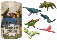 Load image into Gallery viewer, Dinosaur World Dino 3" Plastic Figurine Collections