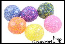 Load image into Gallery viewer, 1 Jumbo Confetti Bead Mold-able Stress Ball -Squishy Gooey
