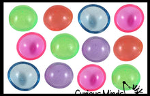 Load image into Gallery viewer, 1 Jumbo 2" Glitter Poppers - Rubber Pop Up Toy - Pop and Dro