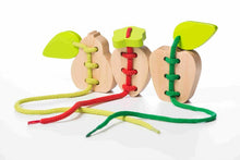Load image into Gallery viewer, Cubika Wooden Lacing Toy Set Fruits