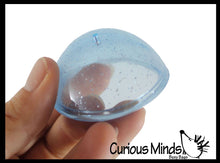 Load image into Gallery viewer, 1 Jumbo 2" Glitter Poppers - Rubber Pop Up Toy - Pop and Dro