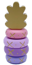 Load image into Gallery viewer, Pink Pineapple Stacking Toy