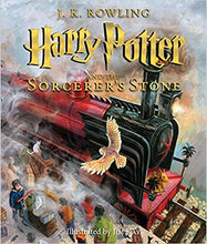 Load image into Gallery viewer, Harry Potter and the Sorcerer's Stone: The Illustrated Edition (Book 1) by J. K. Rowling