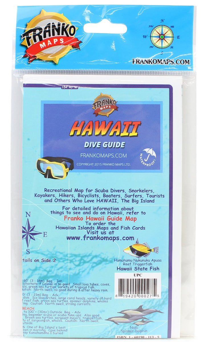 Franko Maps - Mini Hawaiian Reef Fish ID - , Inc.