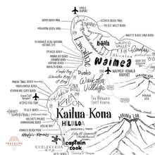 Load image into Gallery viewer, Big Island, HI Neighborhood Map Print
