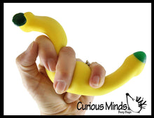 Load image into Gallery viewer, 1 Sand Filled Squishy Banana - Moldable Sensory, Stress
