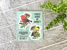 Load image into Gallery viewer, Forest Birds of Hawai'i Sticker Sheet
