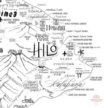 Load image into Gallery viewer, Big Island, HI Neighborhood Map Print
