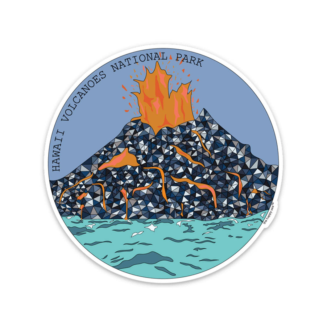 Hawaii Volcanoes Vinyl Sticker