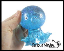 Load image into Gallery viewer, 1 Octopus Fidget Toy - Water and Glitter Filled Octopus
