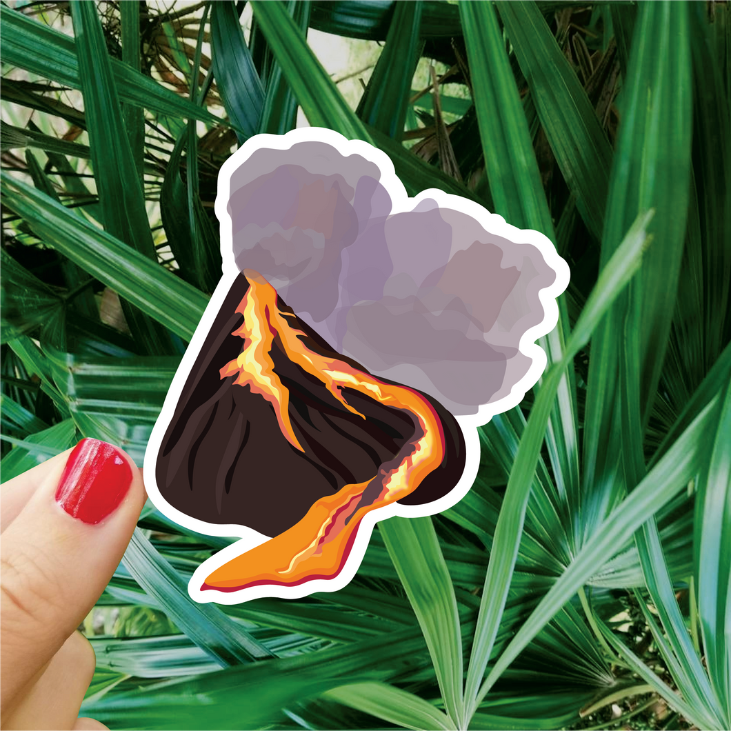 Lava Mountain Sticker