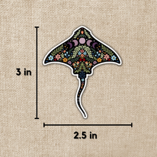 Load image into Gallery viewer, Magical Boho Manta Ray Sticker, 3-inch
