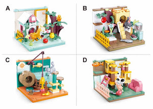 Mini Handicrafts Pets Building Brick Display Set