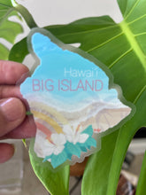 Load image into Gallery viewer, Big Island Beach Map Clear Sticker- Hawaii
