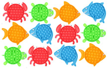 Load image into Gallery viewer, 1 Ocean Shaped Bubble Pop Fidget Toy
