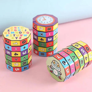 Mathematics Magic Cylinder Puzzle Kids Toy