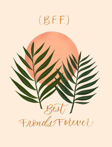 Best Fronds Forever Greeting Card