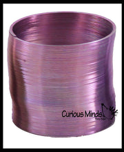 Load image into Gallery viewer, 2.4" Metal Colored Magic Spring Coil Toy -  Sensory Fidget

