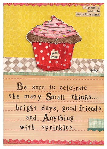 ANYTHING WITH SPRINKLES BIRTHDAY GREETING CARD 4.5 x 6.25
