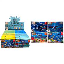 Load image into Gallery viewer, Underwater Puzzle Display Set of 16, Assort x4 Ocean Puzzles
