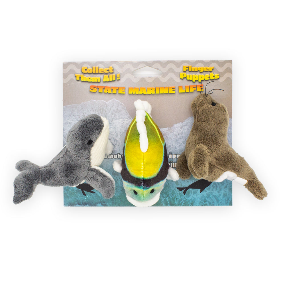 State Marine Life Finger Puppets — Set of 3