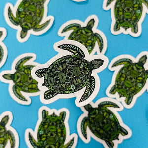 Mini Turtle Sticker (WATERPROOF)