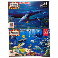 Load image into Gallery viewer, Underwater Puzzle Display Set of 16, Assort x4 Ocean Puzzles
