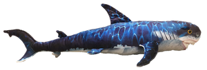 Blue Shark 29" Plush Stuffed Animal