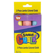 Load image into Gallery viewer, 3PC JUMBO SIDEWALK CHALK 4&quot; LLB kids toys
