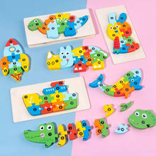 Load image into Gallery viewer, Montessori Educational Wooden Puzzle Christmas Kids Toy
