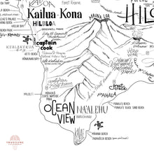 Load image into Gallery viewer, Big Island, HI Neighborhood Map Print
