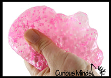 Load image into Gallery viewer, 1 Jumbo Confetti Bead Mold-able Stress Ball -Squishy Gooey
