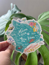 Load image into Gallery viewer, Big Island Map Sticker  - Kawaii Hawaii Island Series
