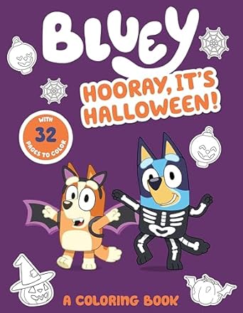 Bluey: Hooray, It's Halloween! (A Coloring Book)