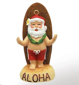 Santa's Longboard Ornament