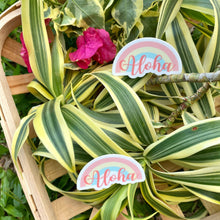 Load image into Gallery viewer, Rainbow Aloha Mini Sticker
