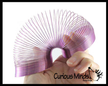 Load image into Gallery viewer, 2.4" Metal Colored Magic Spring Coil Toy -  Sensory Fidget
