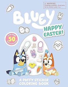 Bluey: Happy Easter (Puffy Sticker Coloring Book)