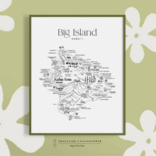 Load image into Gallery viewer, Big Island, HI Neighborhood Map Print
